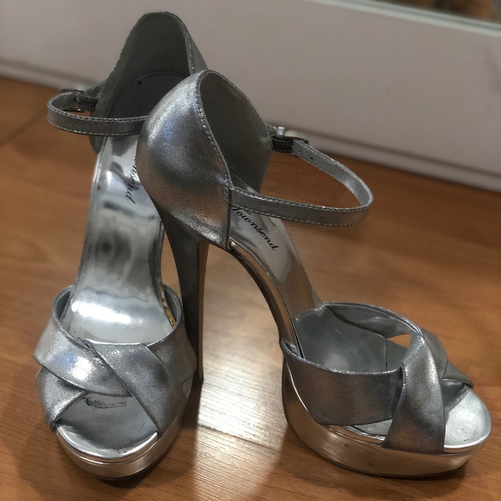 Silver High Heels